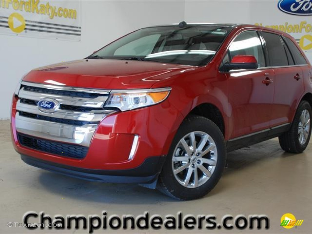 2012 Edge Limited - Red Candy Metallic / Charcoal Black photo #1