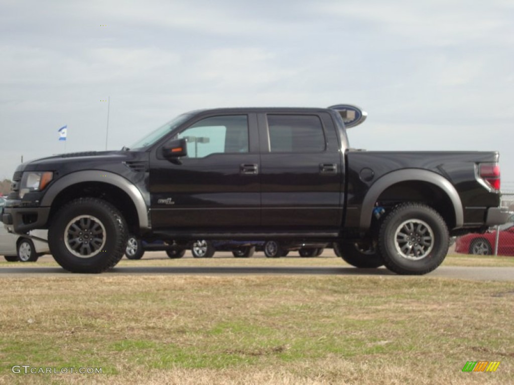 2011 F150 SVT Raptor SuperCrew 4x4 - Tuxedo Black Metallic / Raptor Black photo #4