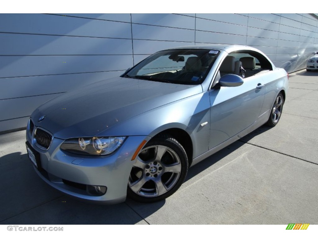 2009 3 Series 328i Convertible - Blue Water Metallic / Cream Beige Dakota Leather photo #1