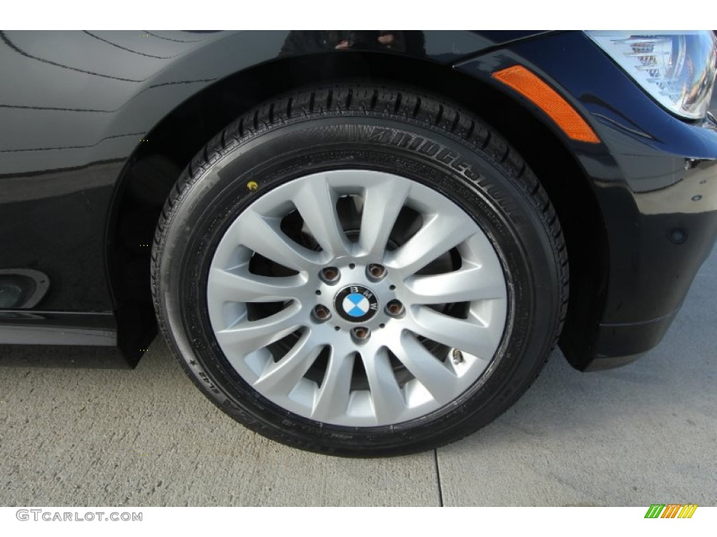 2009 3 Series 328xi Sedan - Black Sapphire Metallic / Beige photo #8