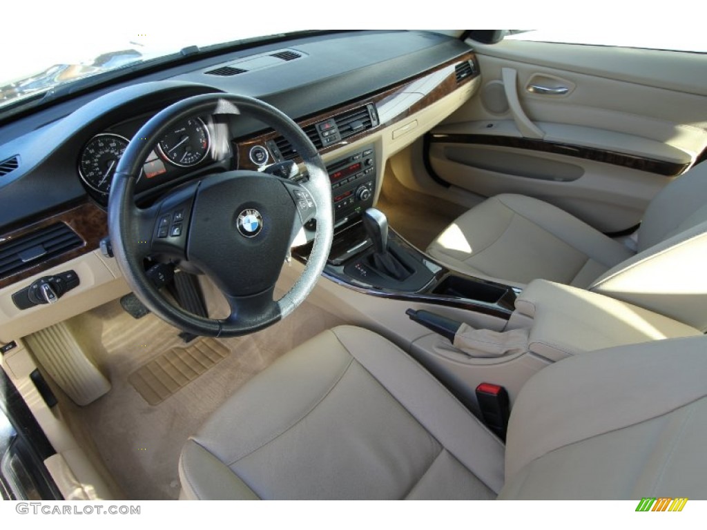 2009 3 Series 328xi Sedan - Black Sapphire Metallic / Beige photo #11