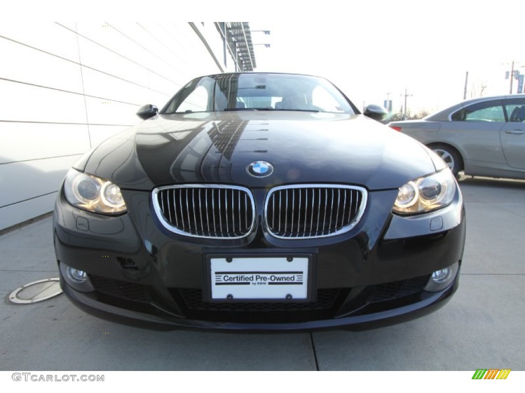 2009 3 Series 328i Convertible - Black Sapphire Metallic / Saddle Brown Dakota Leather photo #2