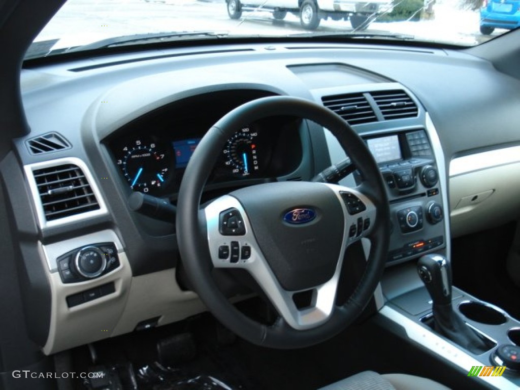 2012 Explorer XLT 4WD - White Suede / Medium Light Stone photo #10