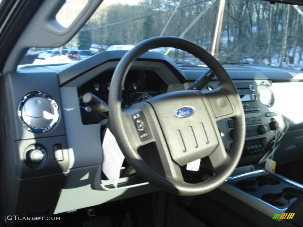 2012 F250 Super Duty XLT SuperCab 4x4 - Oxford White / Steel photo #10