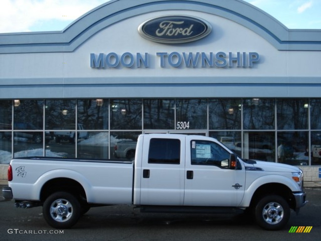 2012 F350 Super Duty XLT Crew Cab 4x4 - Oxford White / Steel photo #1