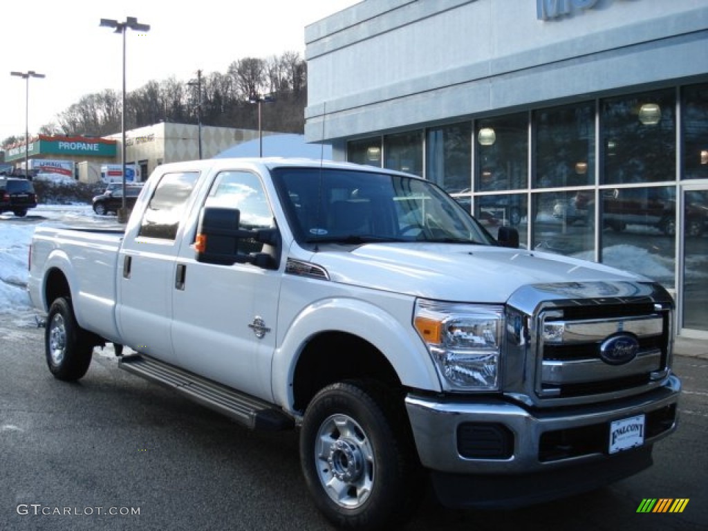 2012 F350 Super Duty XLT Crew Cab 4x4 - Oxford White / Steel photo #2
