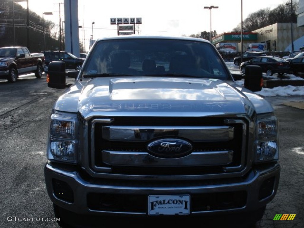 2012 F350 Super Duty XLT Crew Cab 4x4 - Oxford White / Steel photo #3