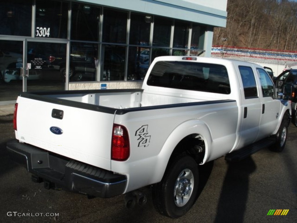 2012 F350 Super Duty XLT Crew Cab 4x4 - Oxford White / Steel photo #8