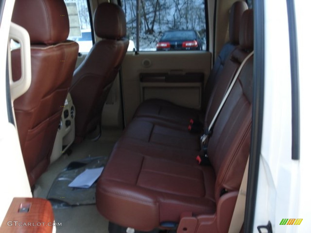 Chaparral Leather Interior 2012 Ford F350 Super Duty King Ranch Crew Cab 4x4 Dually Photo #60012622