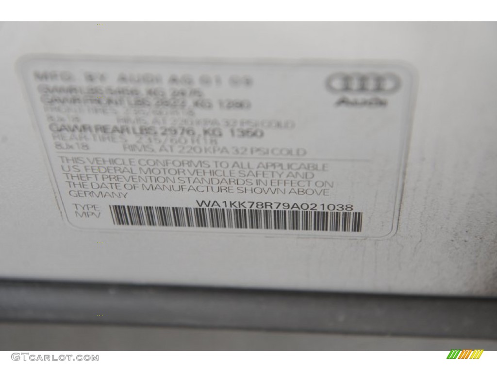 2009 Q5 3.2 Premium quattro - Ice Silver Metallic / Light Gray photo #8