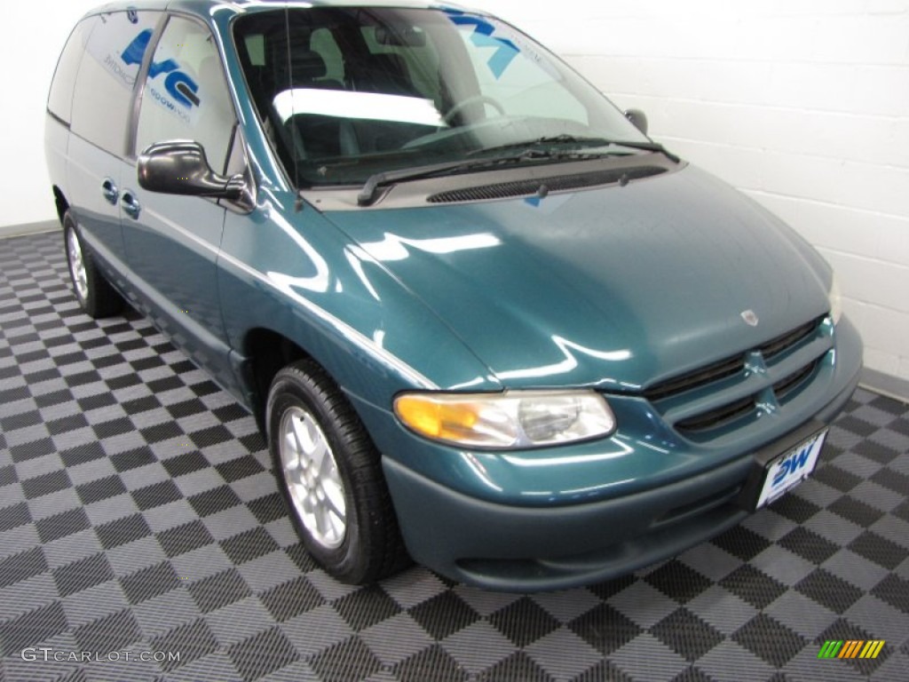 Aquamarine Metallic Dodge Caravan