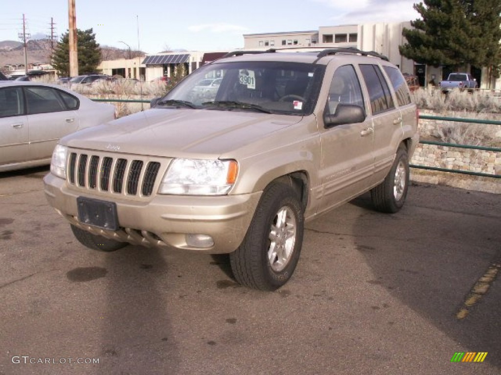 2000 Grand Cherokee Limited 4x4 - Champagne Pearlcoat / Camel photo #1