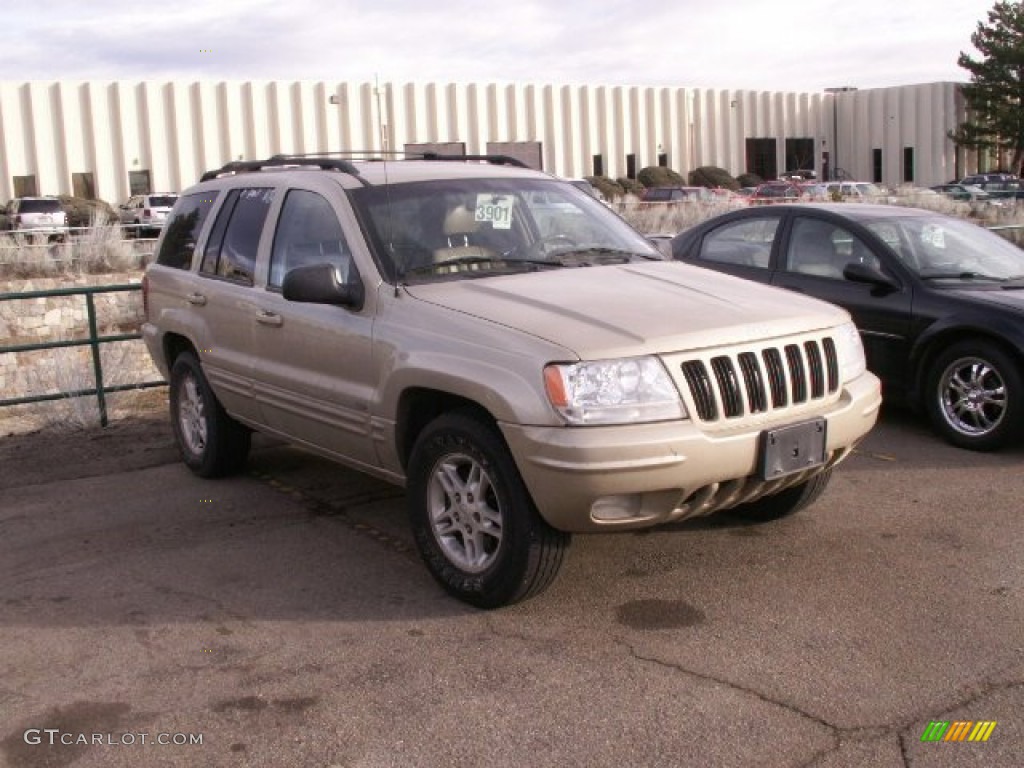 2000 Grand Cherokee Limited 4x4 - Champagne Pearlcoat / Camel photo #2