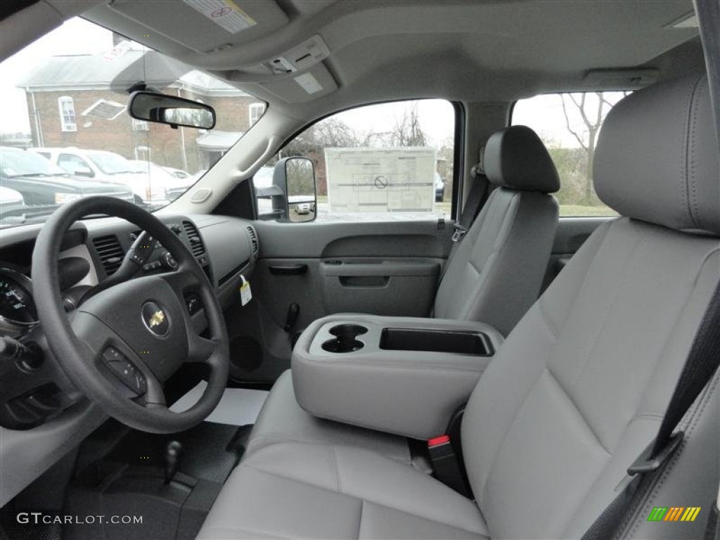 2012 Chevrolet Silverado 3500HD WT Crew Cab 4x4 Chassis Interior Color Photos
