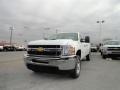 2012 Summit White Chevrolet Silverado 3500HD WT Crew Cab 4x4  photo #2