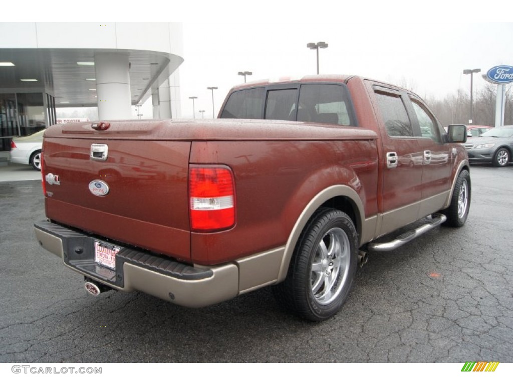 2005 F150 King Ranch SuperCrew 4x4 - Dark Copper Metallic / Castano Brown Leather photo #3