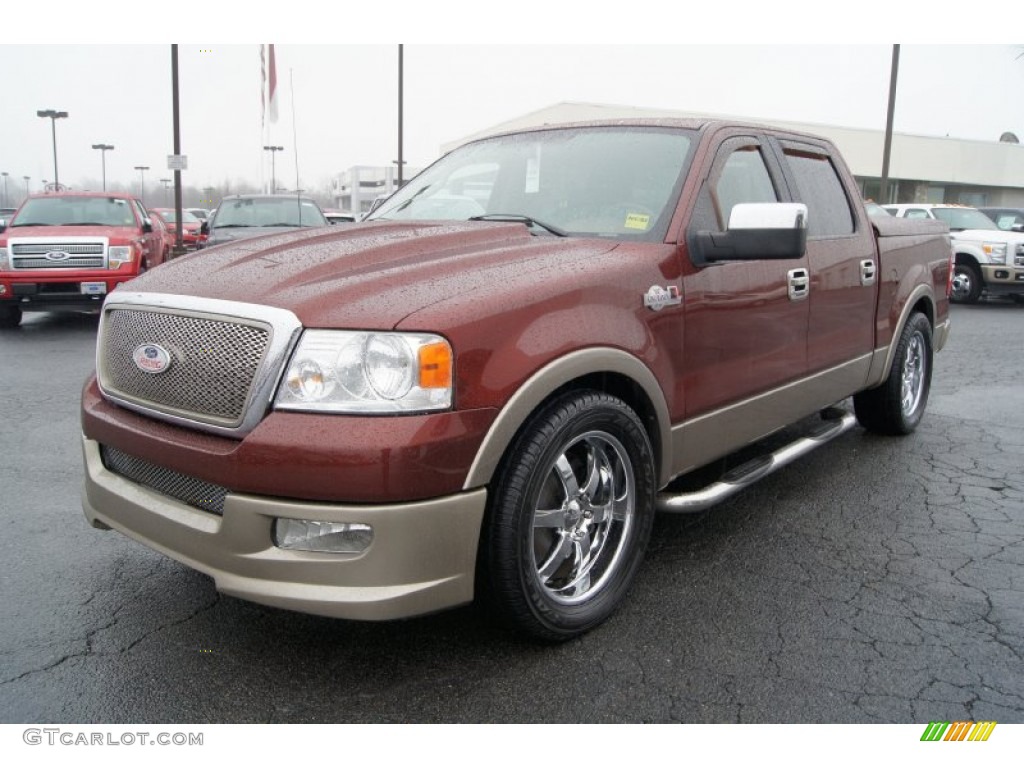 Dark Copper Metallic 2005 Ford F150 King Ranch SuperCrew 4x4 Exterior Photo #60015535
