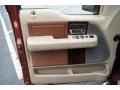 2005 Ford F150 Castano Brown Leather Interior Door Panel Photo