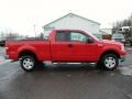 2004 Bright Red Ford F150 XLT SuperCab 4x4  photo #12