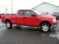 2004 Bright Red Ford F150 XLT SuperCab 4x4  photo #13