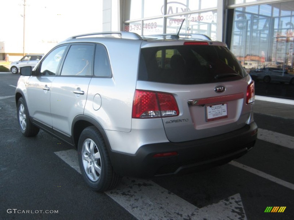 2012 Sorento LX V6 - Bright Silver / Black photo #3