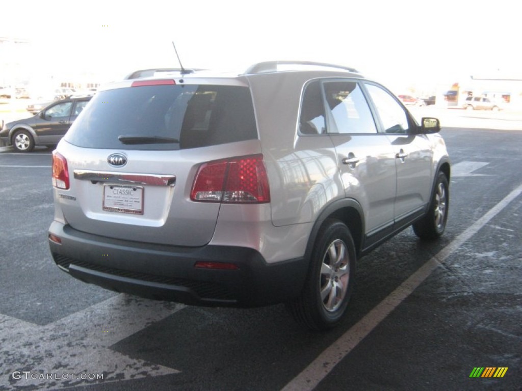 2012 Sorento LX V6 - Bright Silver / Black photo #5