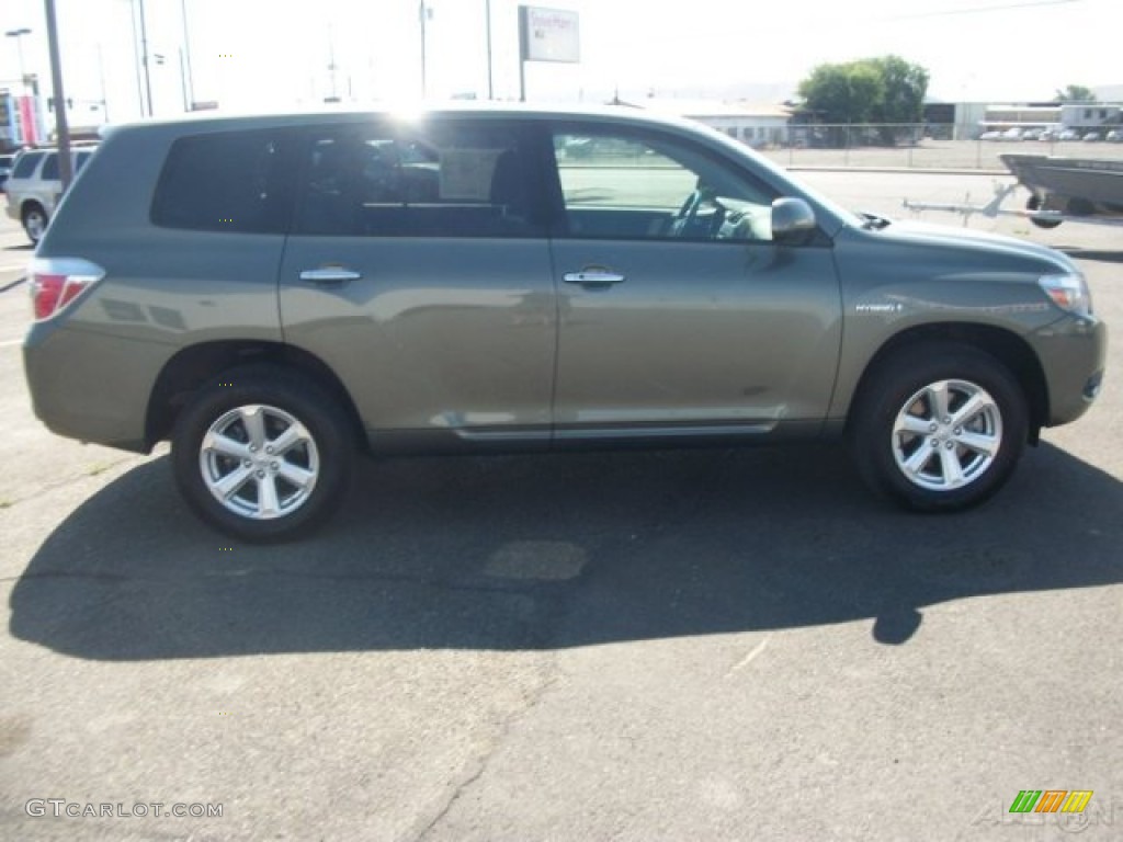 2009 Highlander Hybrid Limited 4WD - Cypress Green Pearl / Sand Beige photo #5