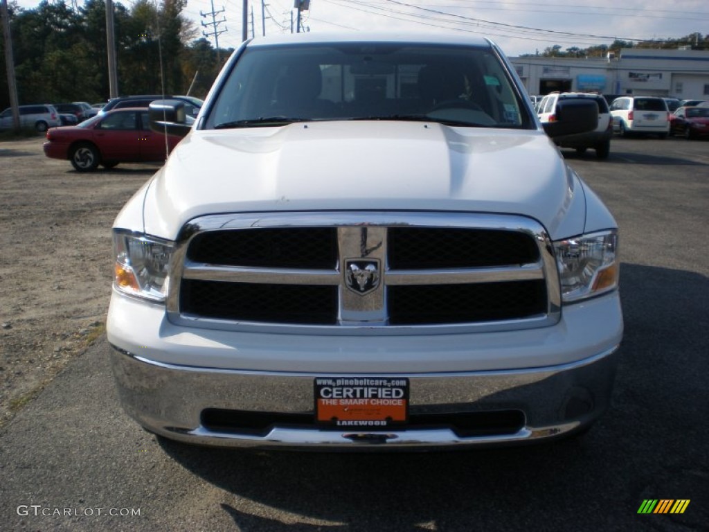 2011 Ram 1500 SLT Quad Cab 4x4 - Bright White / Dark Slate Gray/Medium Graystone photo #2