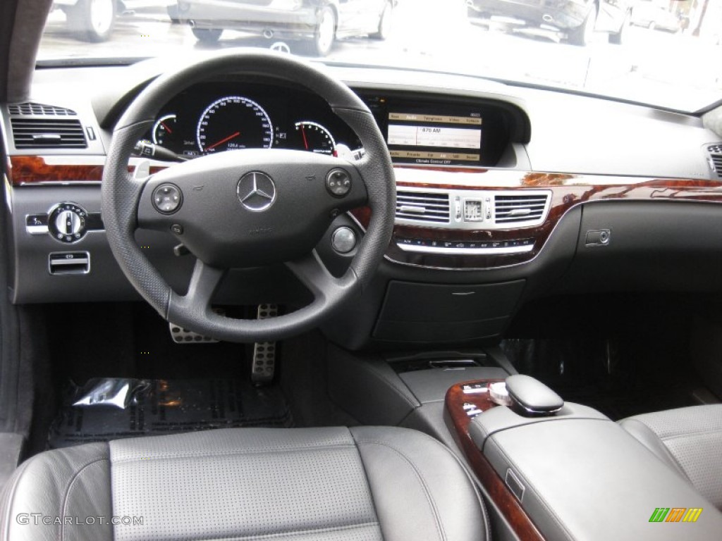 Black Interior 2009 Mercedes-Benz S 63 AMG Sedan Photo #60019014