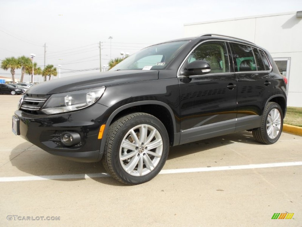 Deep Black Metallic 2012 Volkswagen Tiguan SE 4Motion Exterior Photo #60019464