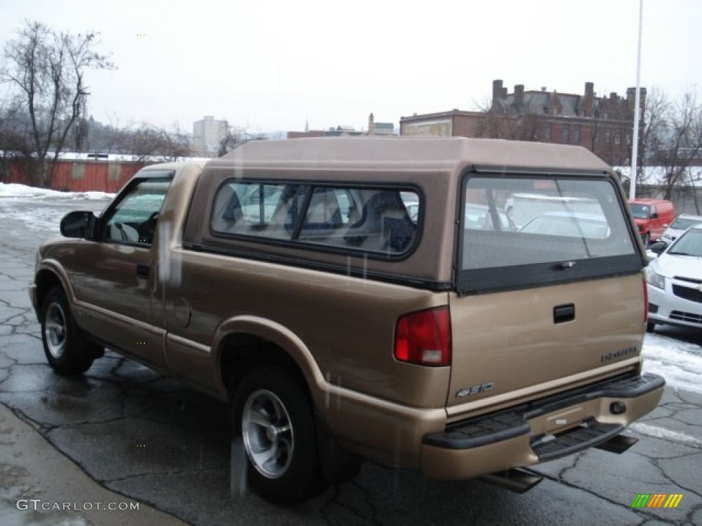 2000 S10 LS Regular Cab - Sunset Gold Metallic / Beige photo #6