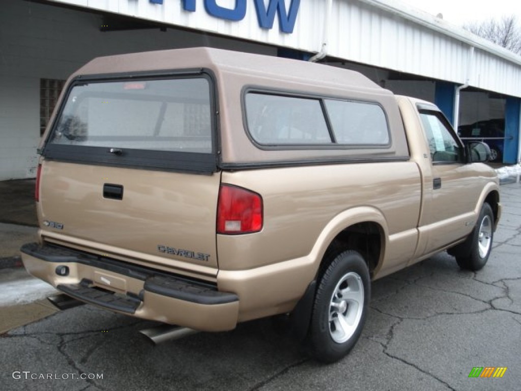 2000 S10 LS Regular Cab - Sunset Gold Metallic / Beige photo #8