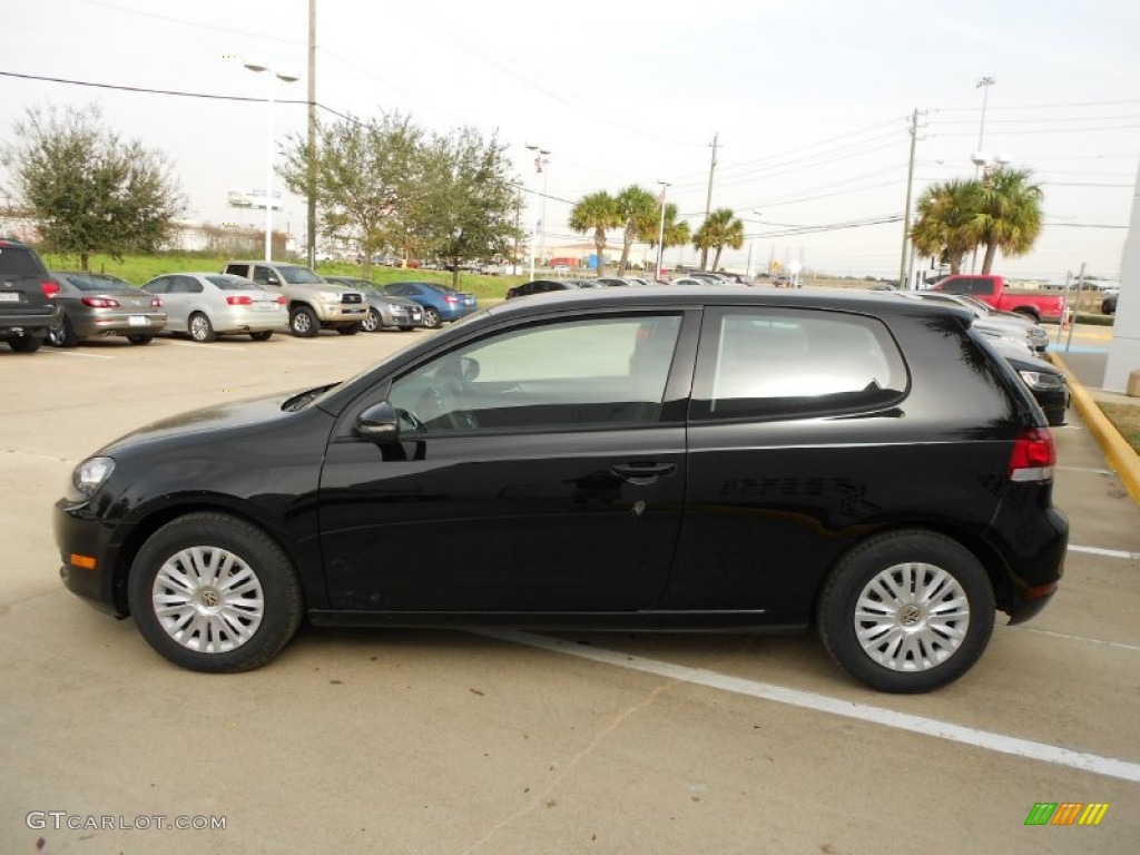 Black 2012 Volkswagen Golf 2 Door Exterior Photo #60020291