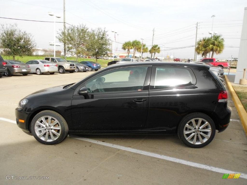 Black 2012 Volkswagen Golf 2 Door TDI Exterior Photo #60020512
