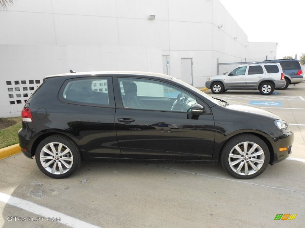 Black 2012 Volkswagen Golf 2 Door TDI Exterior Photo #60020558