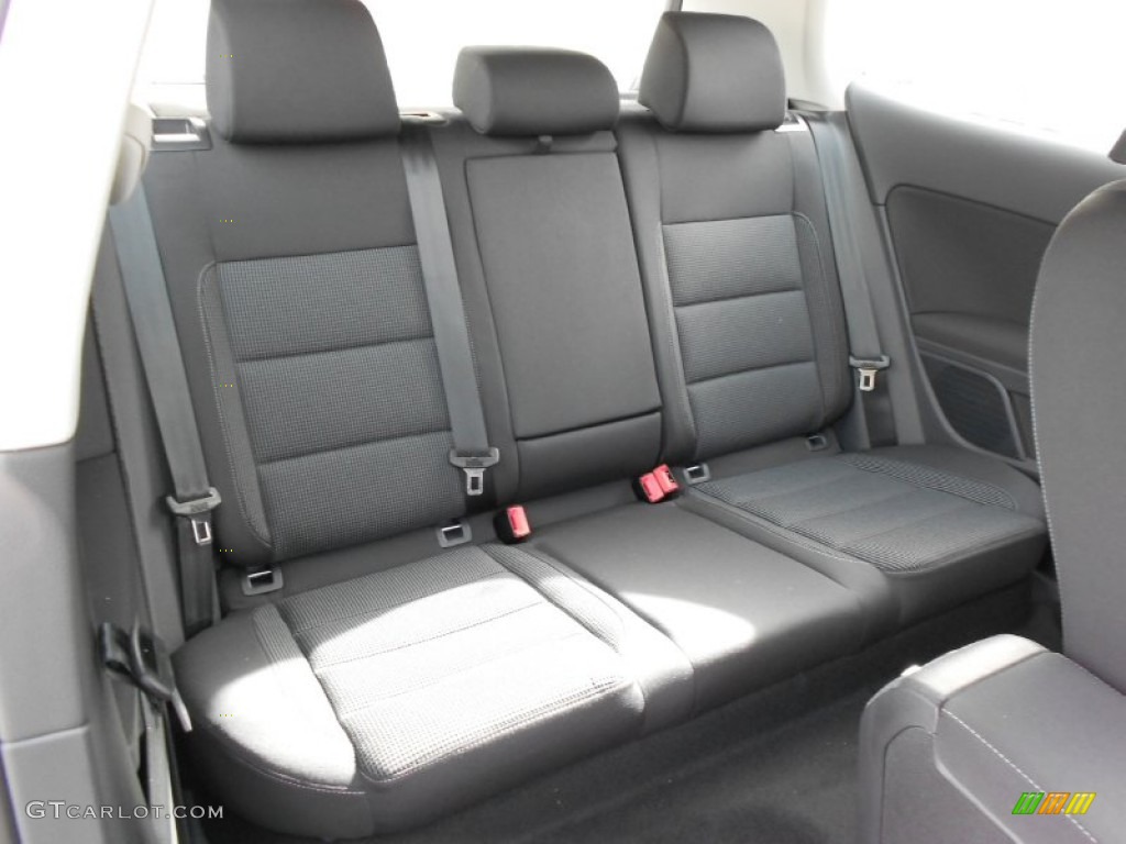 Titan Black Interior 2012 Volkswagen Golf 2 Door TDI Photo #60020612