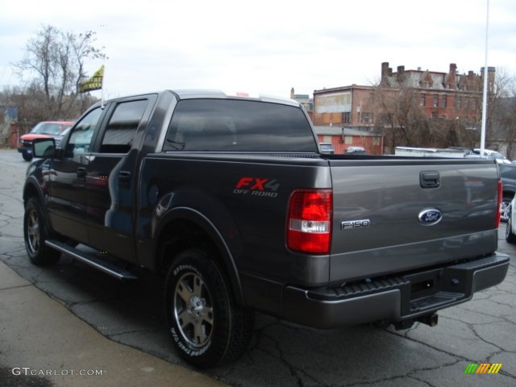 2008 F150 FX4 SuperCrew 4x4 - Dark Shadow Grey Metallic / Black/Medium Flint photo #6