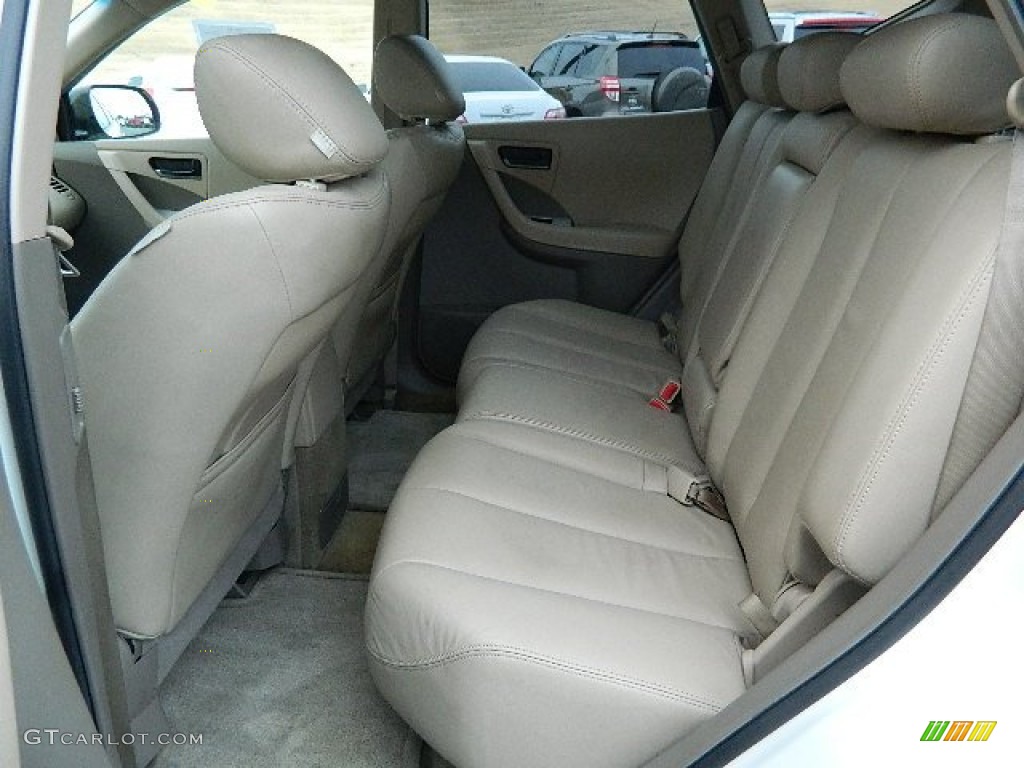 2005 Nissan Murano SL AWD Rear Seat Photo #60022070