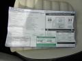 2012 Volkswagen CC Lux Plus Window Sticker