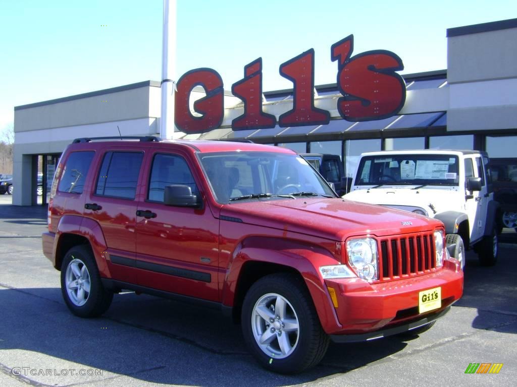 Inferno Red Crystal Pearl Jeep Liberty