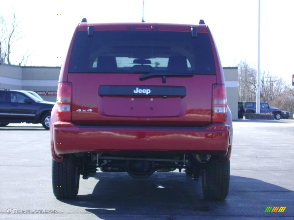 2009 Liberty Sport 4x4 - Inferno Red Crystal Pearl / Dark Slate Gray photo #4