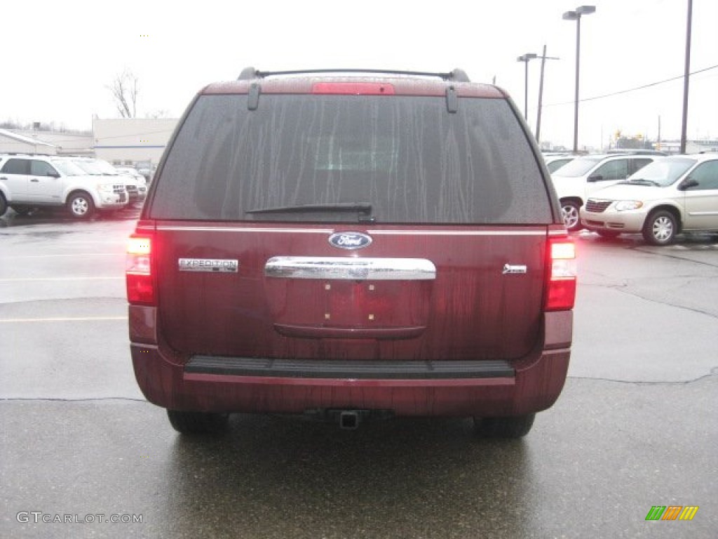 2009 Expedition EL Limited 4x4 - Royal Red Metallic / Charcoal Black Leather/Caramel Brown photo #8