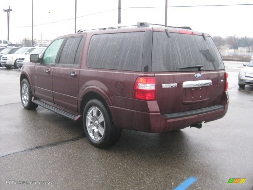 2009 Expedition EL Limited 4x4 - Royal Red Metallic / Charcoal Black Leather/Caramel Brown photo #9