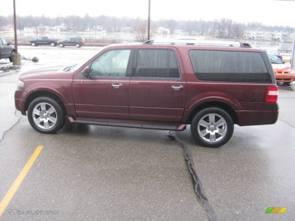 2009 Expedition EL Limited 4x4 - Royal Red Metallic / Charcoal Black Leather/Caramel Brown photo #10
