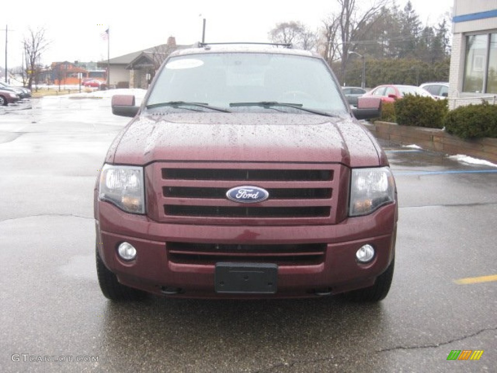 2009 Expedition EL Limited 4x4 - Royal Red Metallic / Charcoal Black Leather/Caramel Brown photo #12
