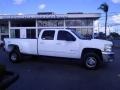 Summit White - Silverado 3500HD LTZ Crew Cab 4x4 Dually Photo No. 13