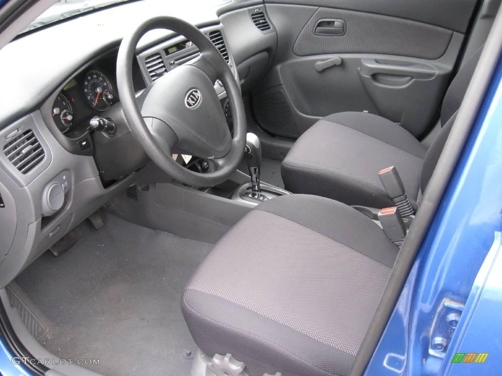 2008 Rio LX Sedan - Sapphire Blue / Gray photo #2