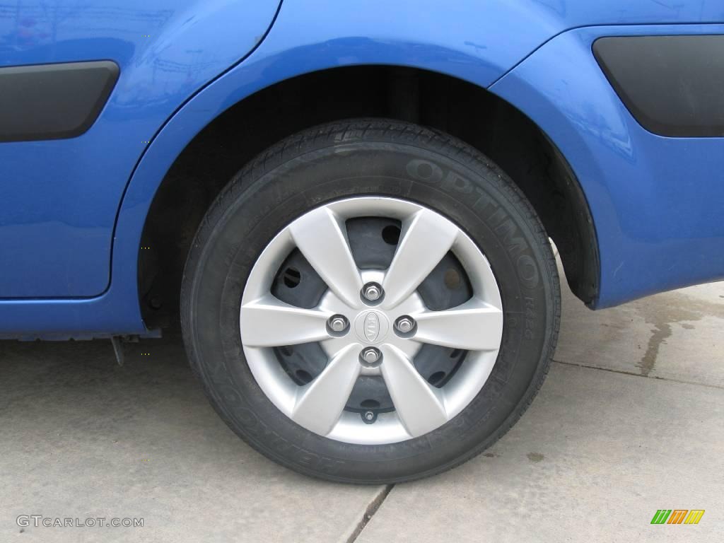 2008 Rio LX Sedan - Sapphire Blue / Gray photo #3