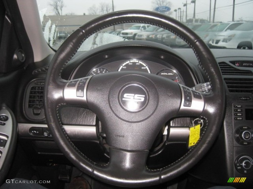 2006 Chevrolet Malibu Maxx SS Wagon Ebony Black Steering Wheel Photo #60026021