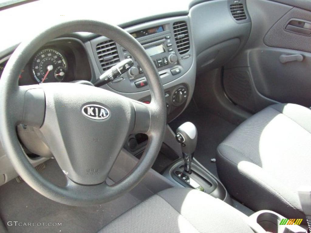 2008 Rio LX Sedan - Sapphire Blue / Gray photo #11